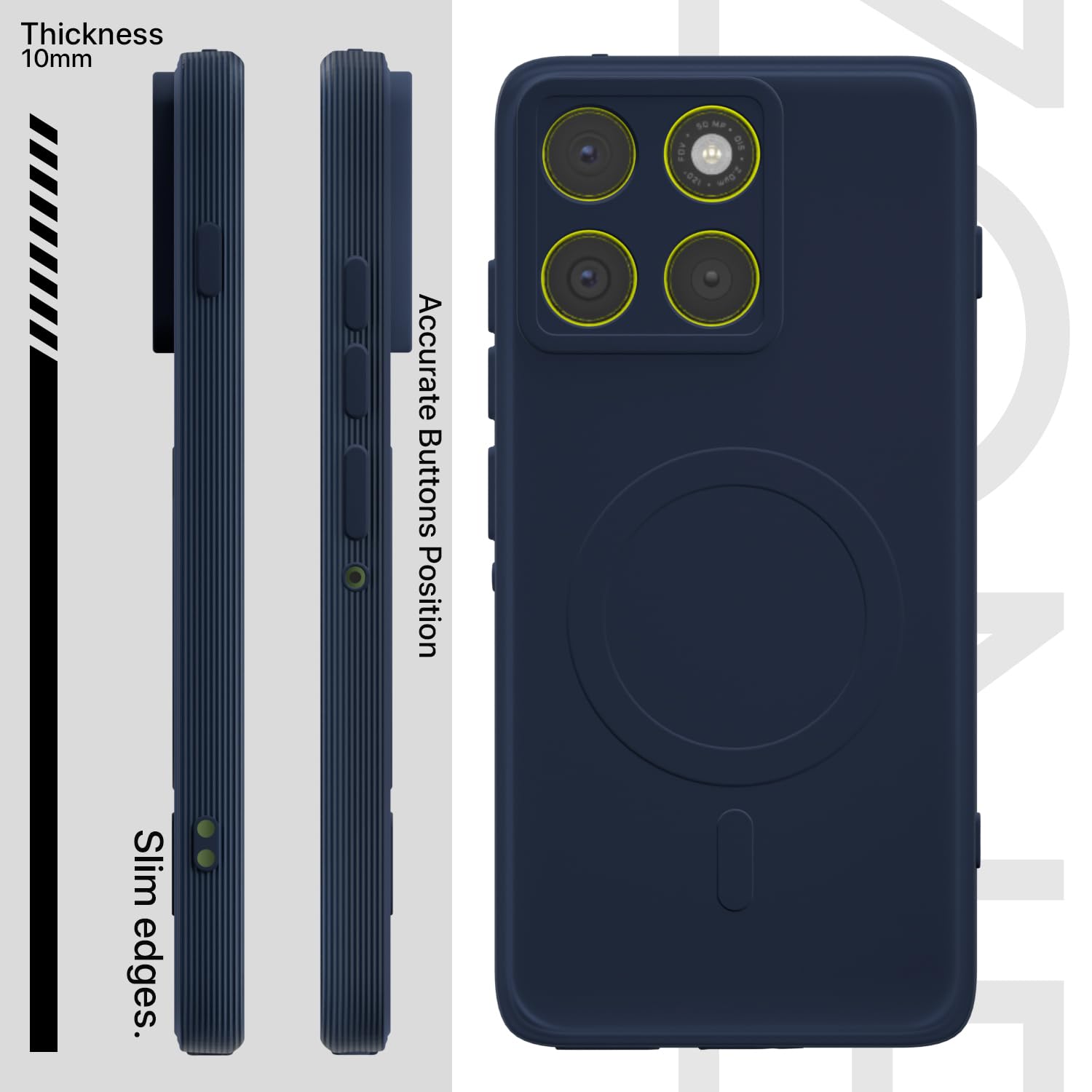 Pikkme blue mobile back cover for Moto Edge 70 5G – photo 3