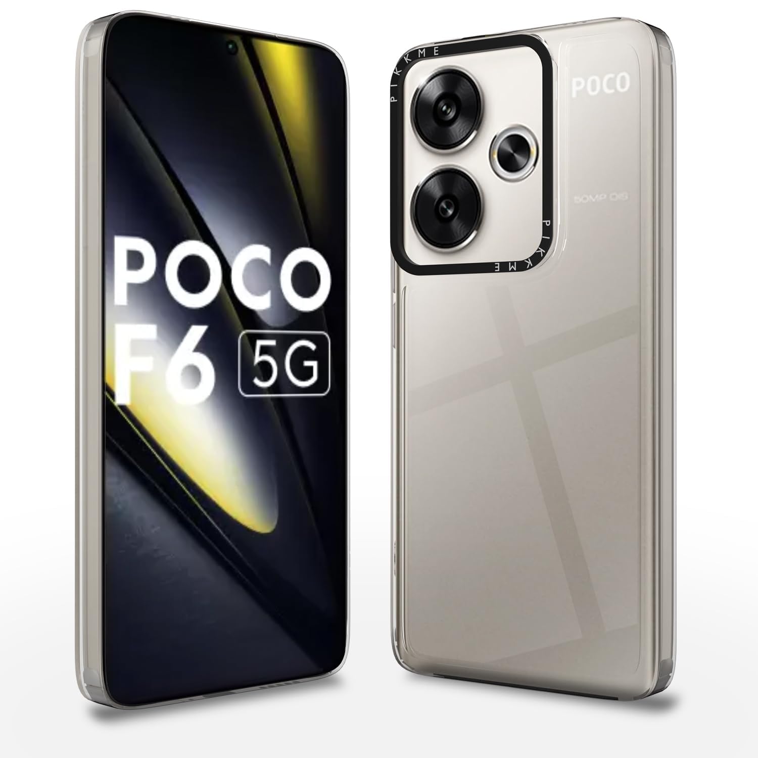 Pikkme Poco F6 5G Hybrid transparent back cover