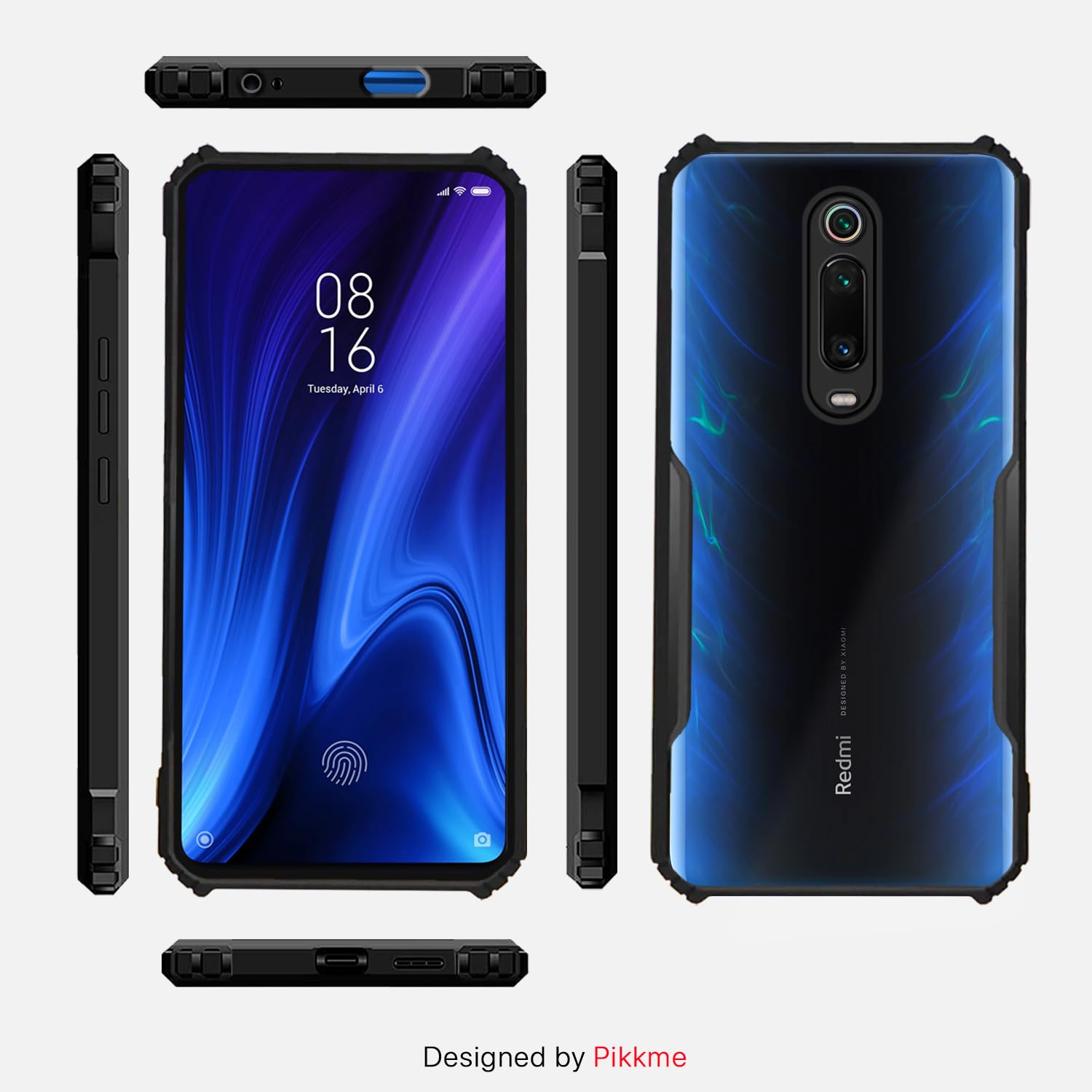 Pikkme Redmi K20 / K20 Pro Eagle Back Cover (Black)