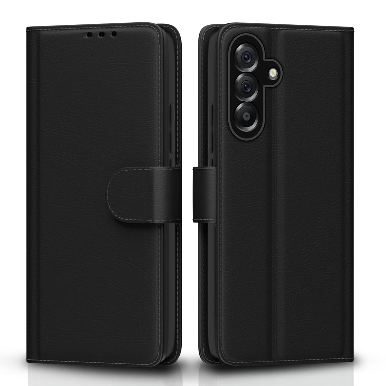 Black Wallet mobile flip cover for Samsung A37 5G – Pikkme