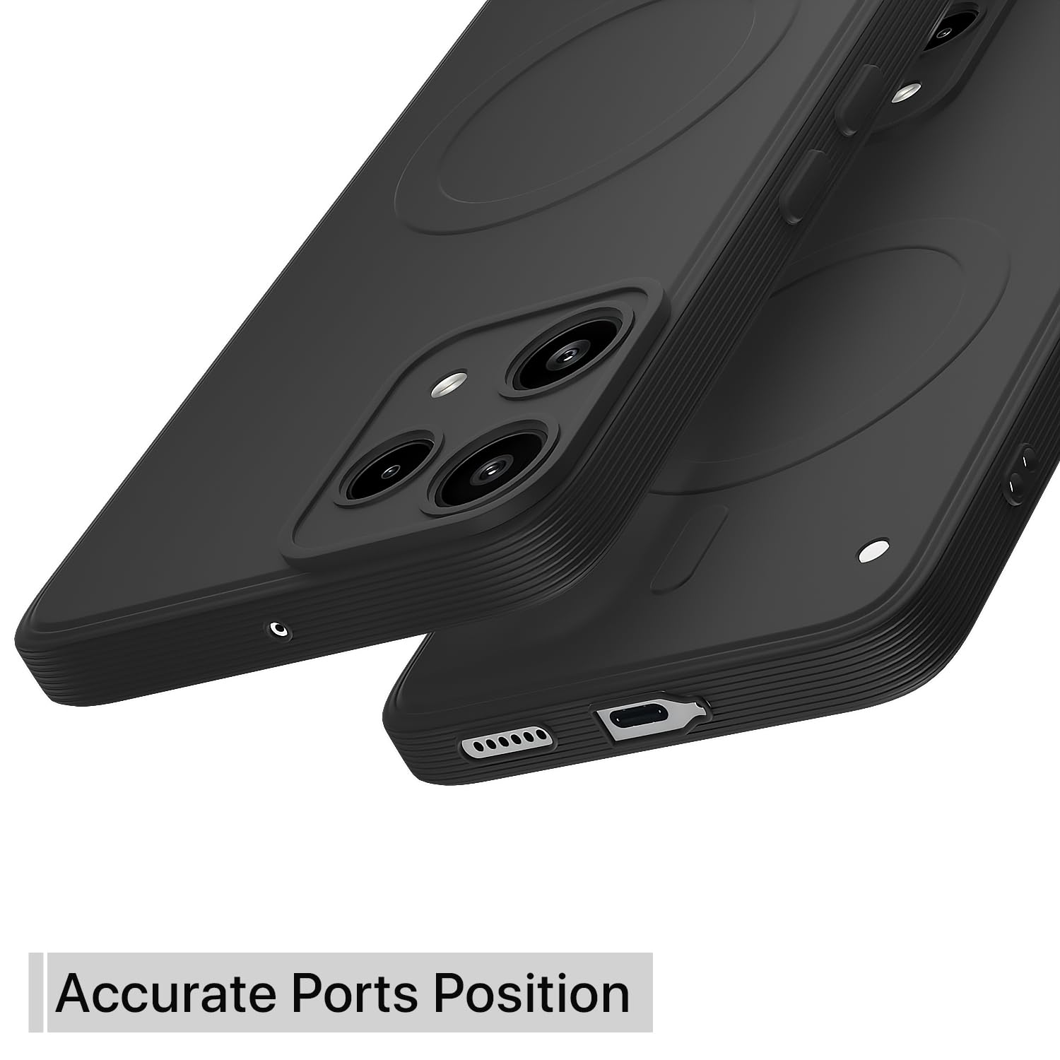 Pikkme black mobile back cover for Nothing Phone 3a Lite 5G – photo 4