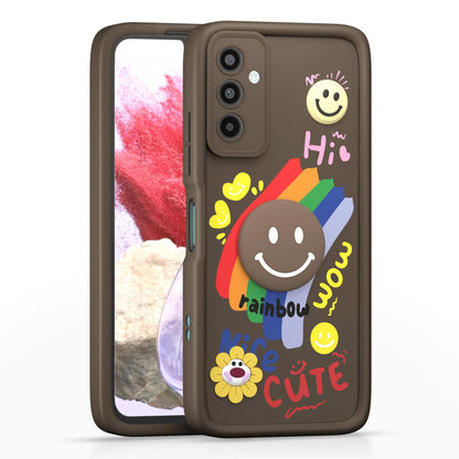Pikkme brown Soft Silicone mobile cover for Samsung M34/F34 5G