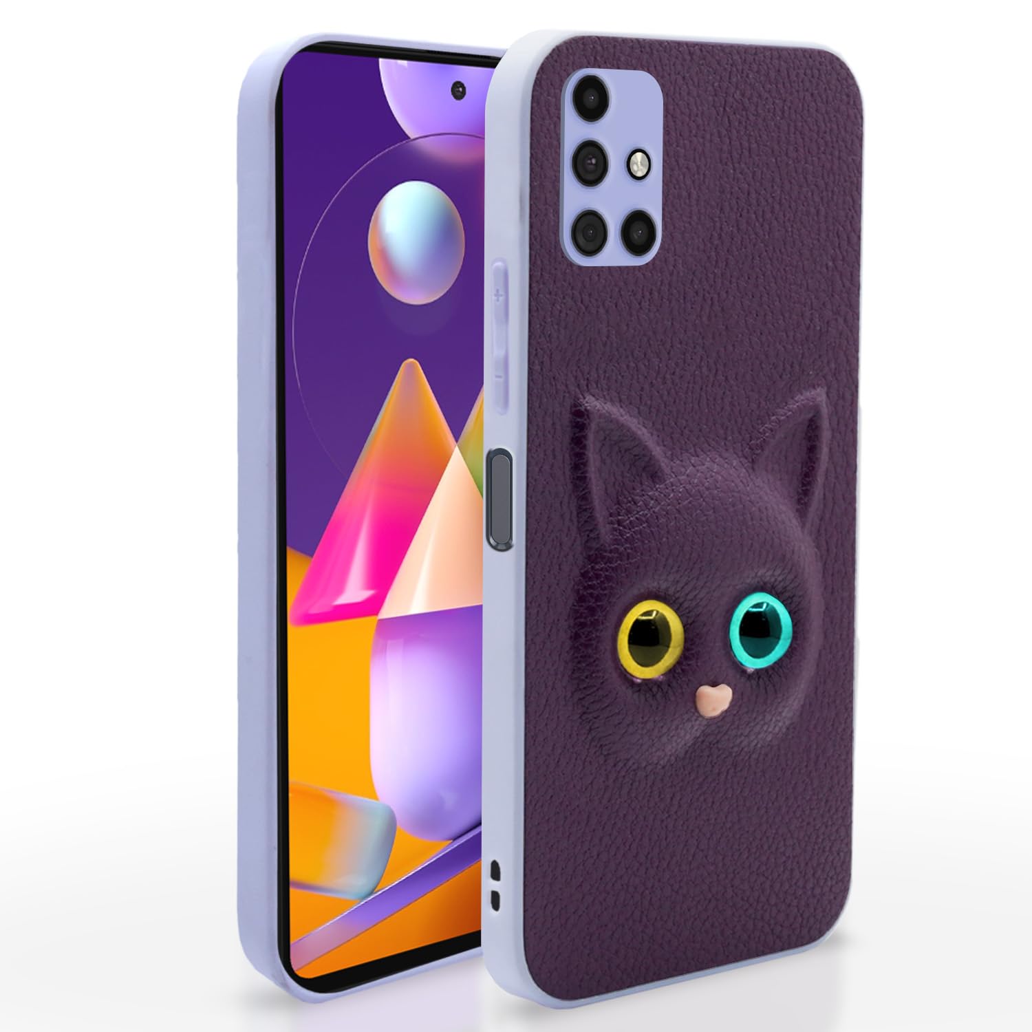Purple Samsung Galaxy M31s Kitty Back Cover – Stylish and Protective Back Cover