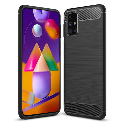 Samsung M51 mobile back cover in black by Pikkme