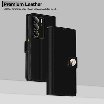 Black wallet flip cover for Realme C75 – Pikkme – photo 2