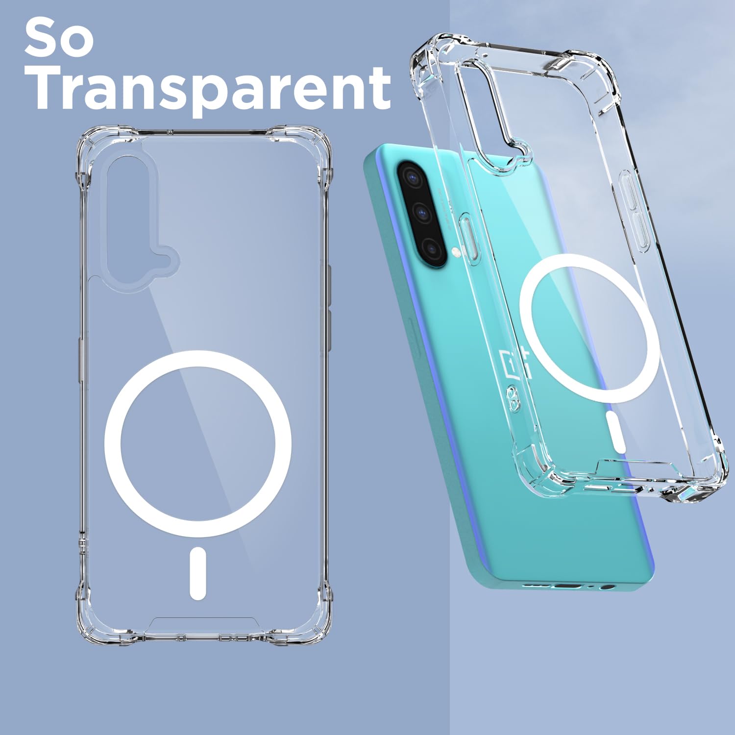 Pikkme OnePlus Nord CE 5G MagSafe transparent mag-safe mobile cover – photo 2
