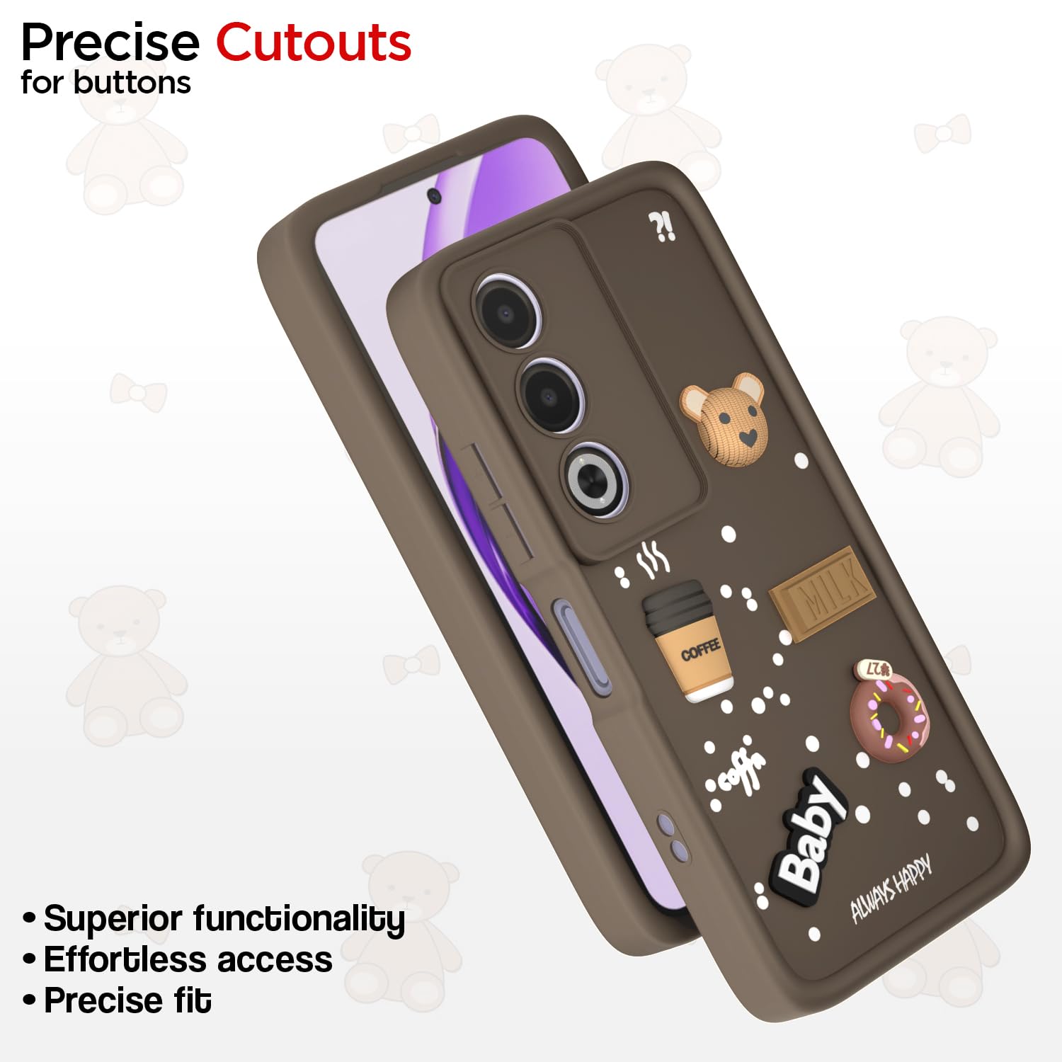 Pikkme brown Silicone back cover for Oppo A3 Pro 5G – photo 6