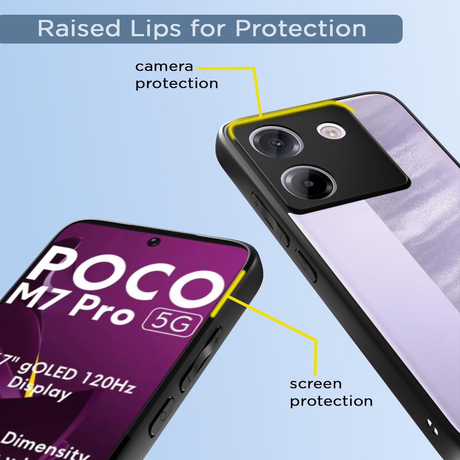 Pikkme Poco M7 Pro 5G Hybrid black mobile cover – photo 4