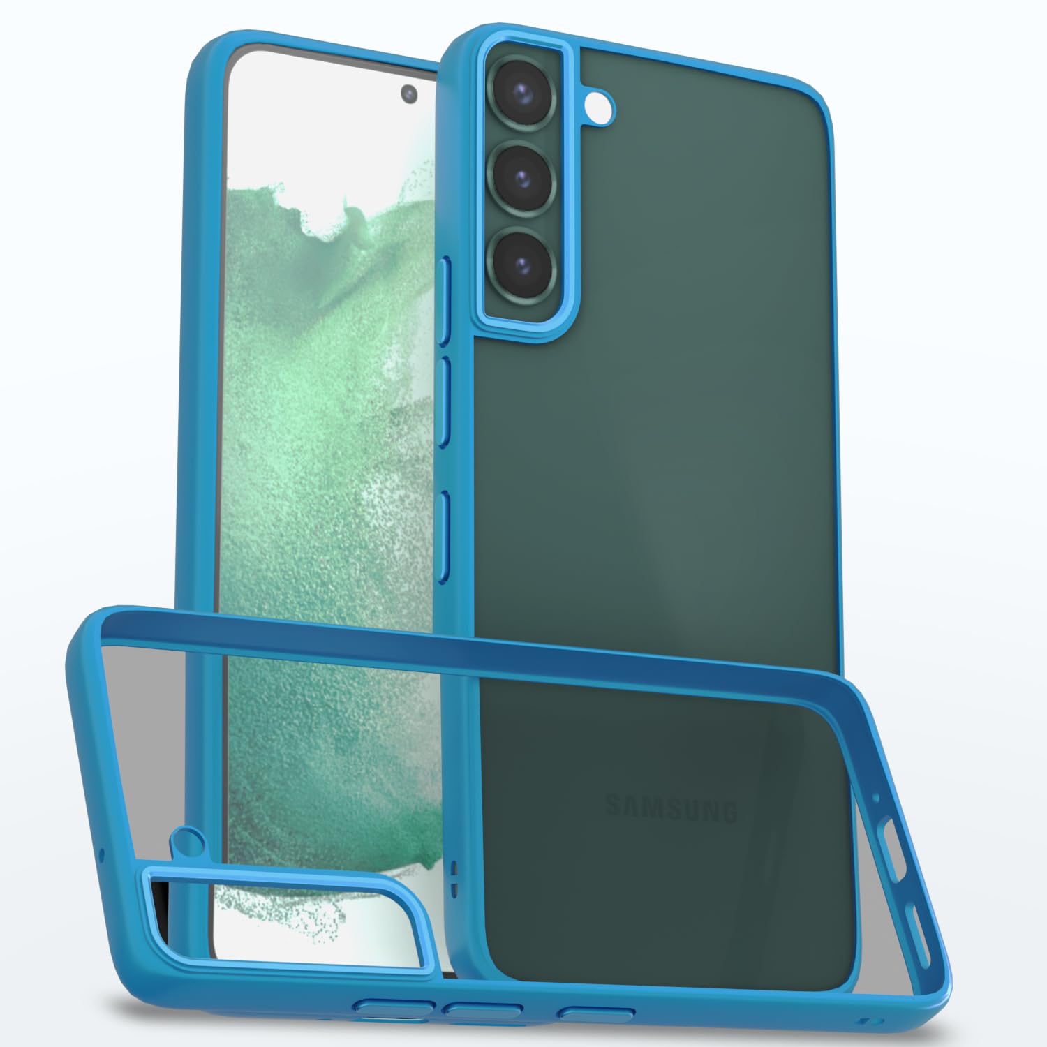 Pikkme sierra blue mobile cover for Samsung S22 Plus 5G