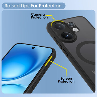 Vivo V60/T4 PRO/V60E 5G MagSafe phone cover in black smoke mag-safe by Pikkme – photo 4