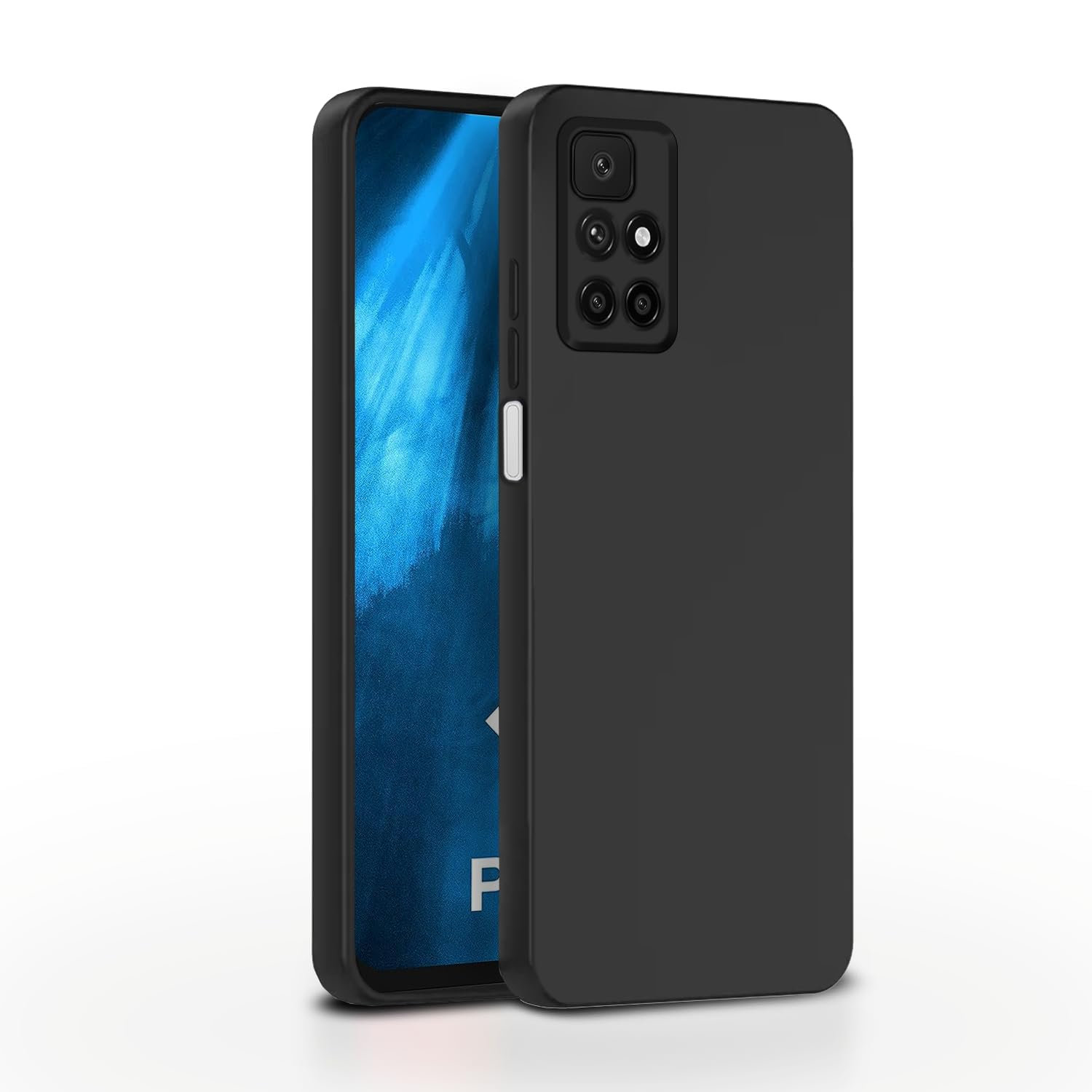 Redmi 10 Prime phone cover in black by Pikkme
