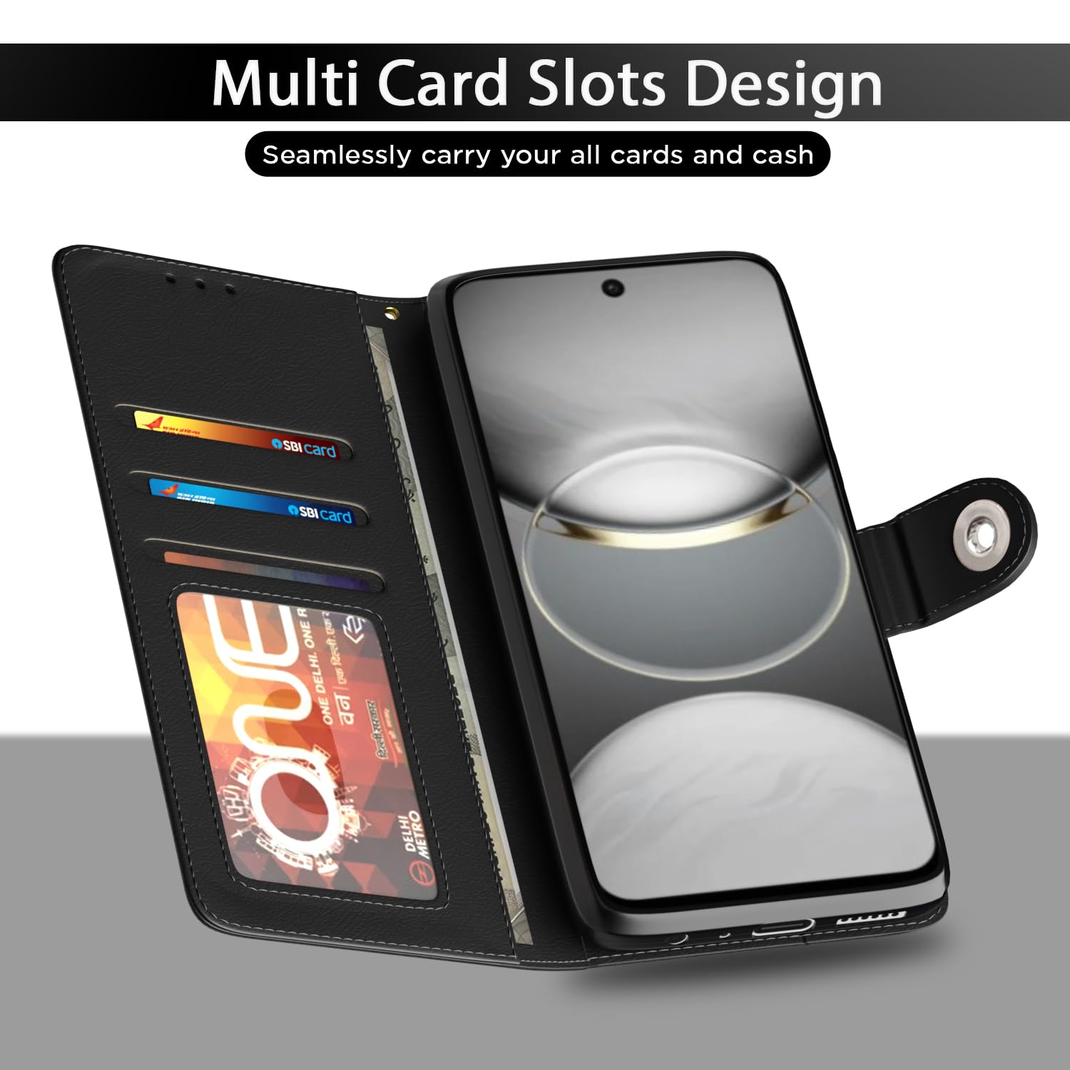 Pikkme black mobile flip cover for Tecno Spark 30C 5G – photo 5