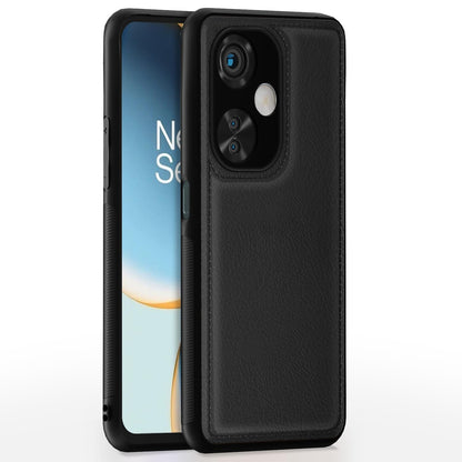 OnePlus Nord CE 3 Lite 5G LeatherBack Back Cover – Black