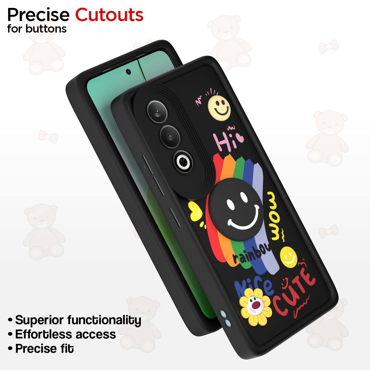 Black Soft Silicone mobile back cover for OnePlus Nord CE 4 5G – Pikkme – photo 6
