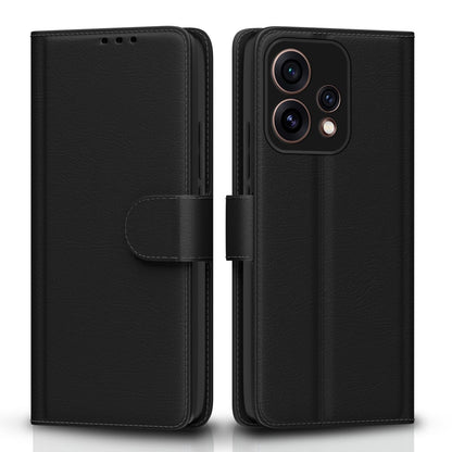 Pikkme black Wallet mobile flip cover for Oppo Reno 15 5G