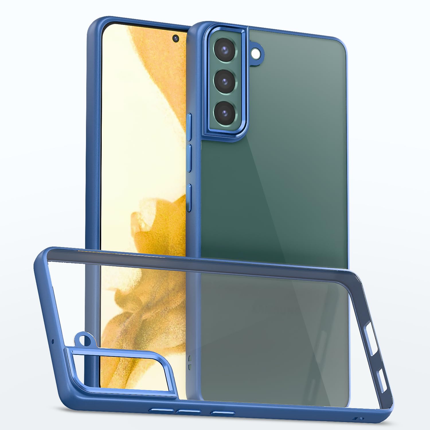 Samsung S22 Plus 5G Chrome back cover in indigo by Pikkme