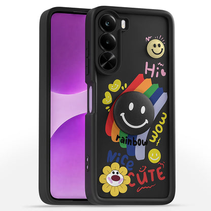 Realme P4x 5G back cover in black by Pikkme