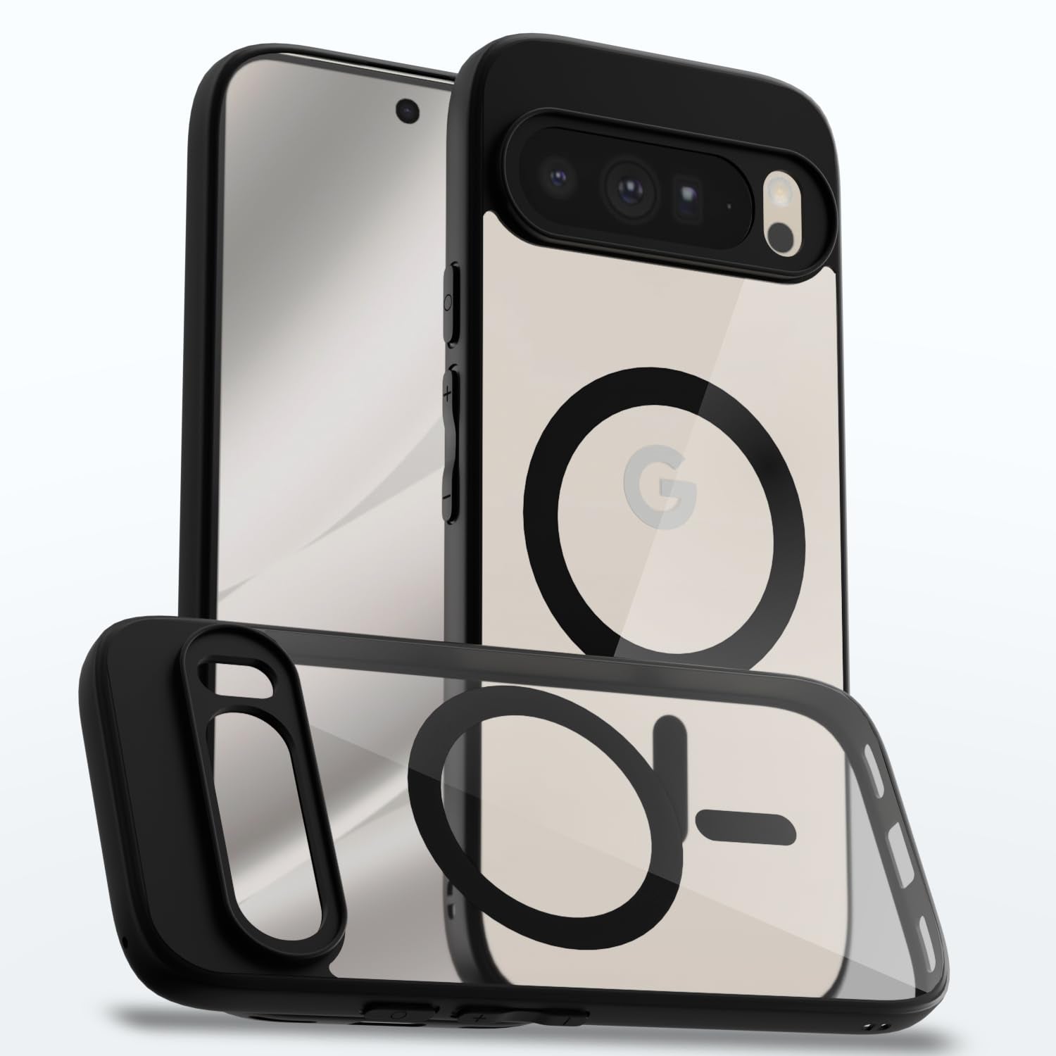 Black mag-safe mobile back cover for Google Pixel 10 Pro XL 5G – Pikkme