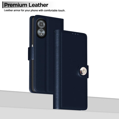 Pikkme blue Button flip case for Oppo A78 4G – photo 2