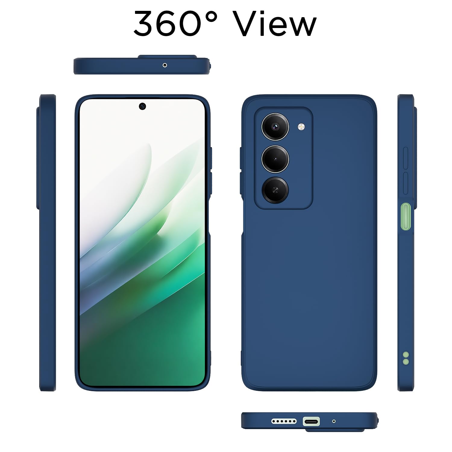 Redmi 15 5G Matte mobile back cover in blue by Pikkme – photo 4