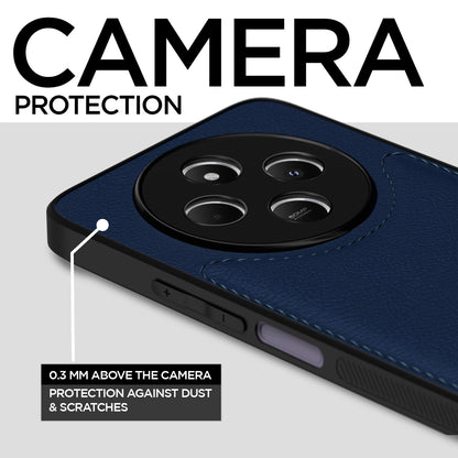 Pikkme Redmi A4 5G / Redmi 14C 5G / Poco C75 5G Leatherback Back Case | Blue