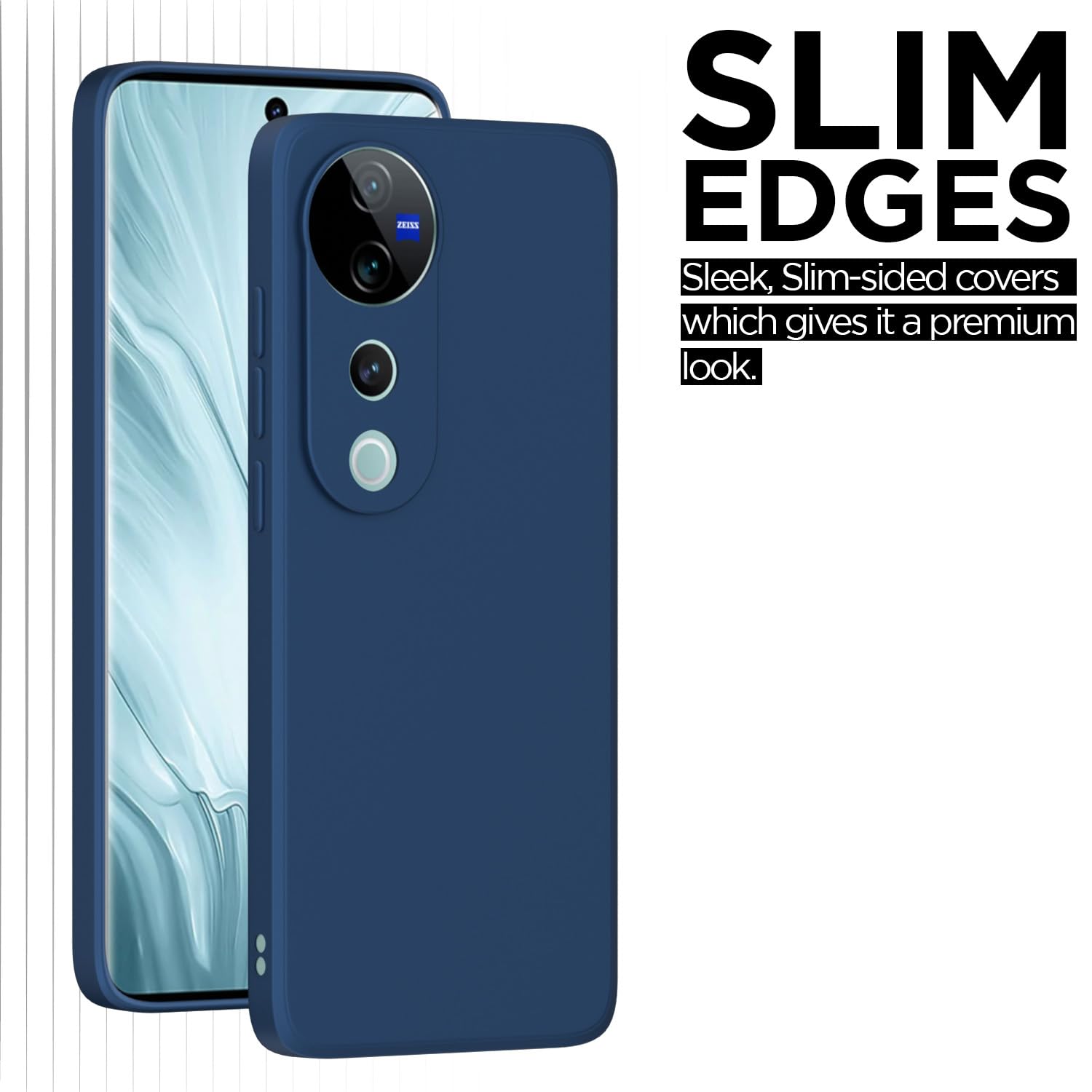 Pikkme Vivo V40/V40 Pro/T3 Ultra 5G Matte blue mobile back cover – photo 6
