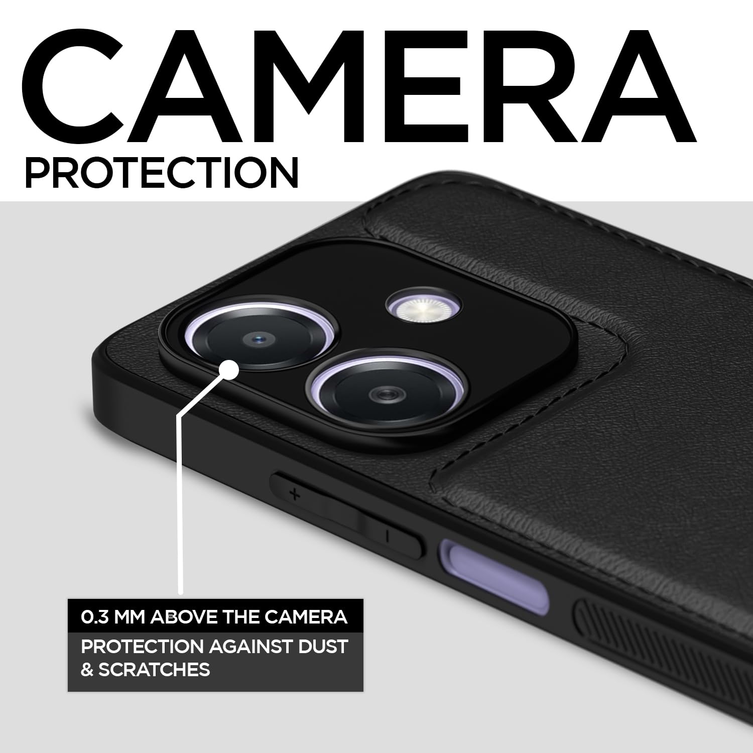 Black back cover for Oppo A3x 5G/A3x 4G/A3 5G – Pikkme – photo 3