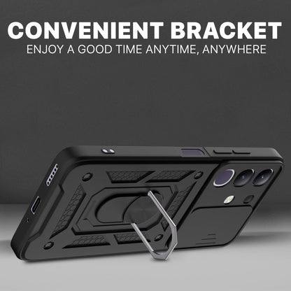 Pikkme Vivo T4x 5G D10 Tough Armor Back Cover (Black)