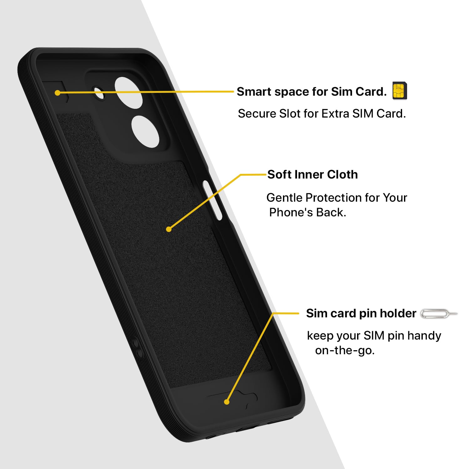Ai+ Pulse 2 mobile cover in black by Pikkme – photo 6