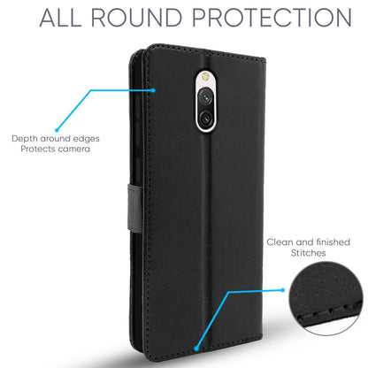 Pikkme Redmi 8A Dual Vintage Flip Cover (Black)