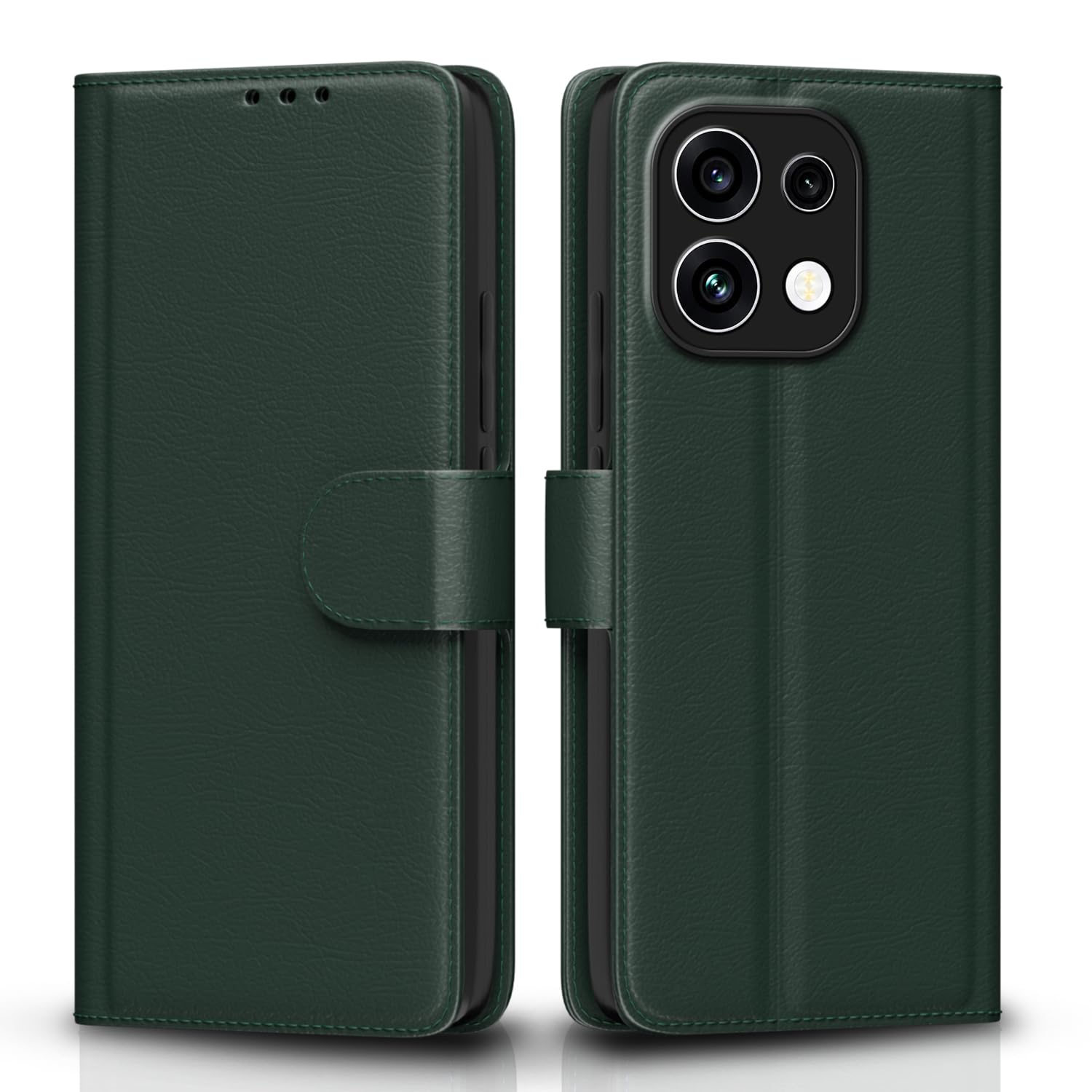 Pikkme green mobile flip cover for Oppo Reno 16c 5G