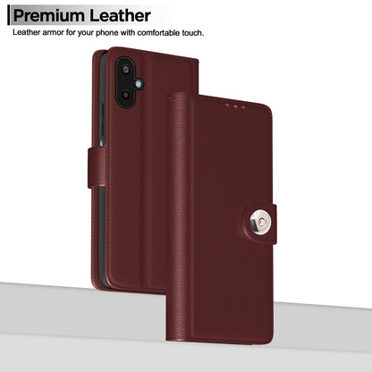 Pikkme Samsung F06/M06 5G Button brown mobile flip cover – photo 2