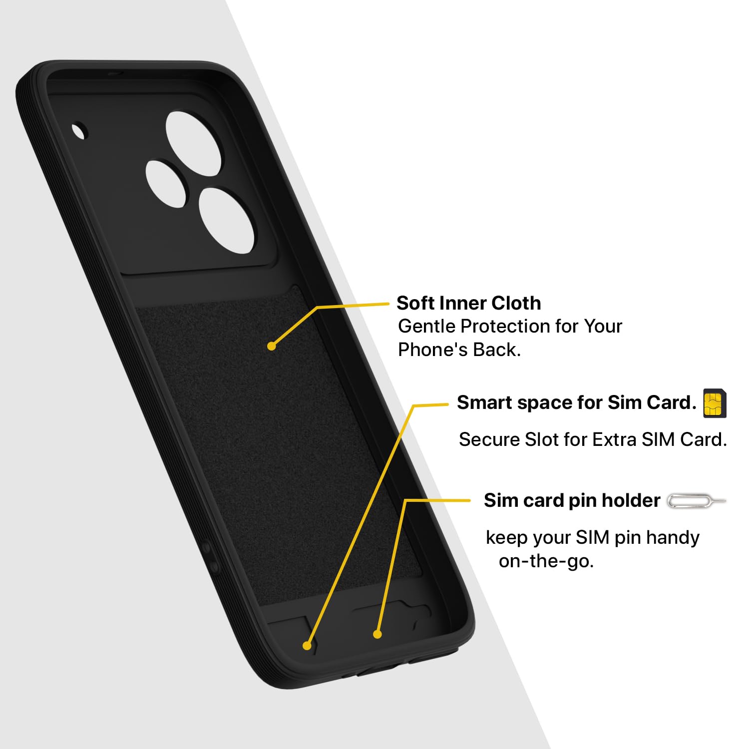 Pikkme black mobile cover for Realme P4 Pro 5G – photo 6