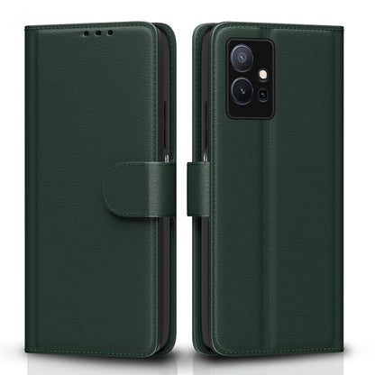 Pikkme green wallet flip cover for Vivo T1/Y75/iQOO Z6 5G
