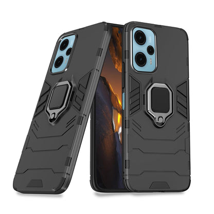 Pikkme black D5 Tough Armor mobile back cover for Poco F5 5G