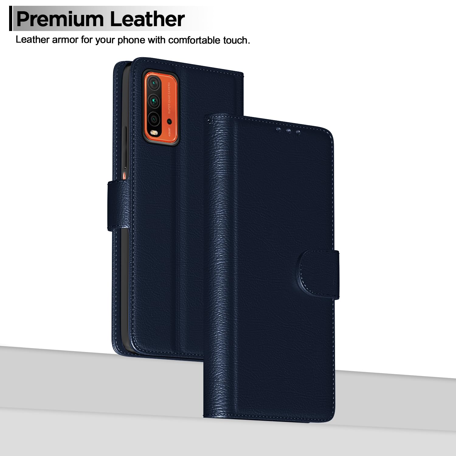 Blue Wallet wallet flip cover for Redmi 9 Power – Pikkme – photo 2