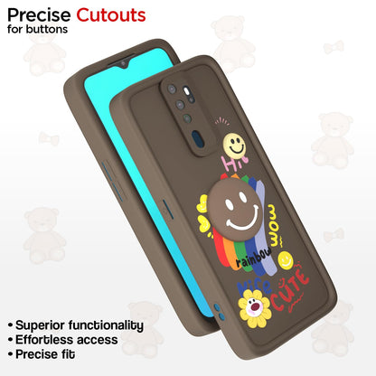 Pikkme Oppo A5 2020/A9 2020 Soft Silicone brown mobile back cover – photo 6