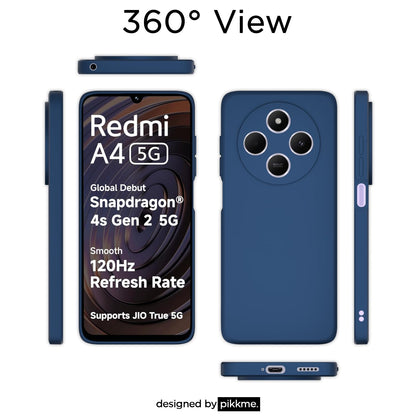 Pikkme blue Matte mobile cover for Redmi A4/14C/Poco C75 5G – photo 4