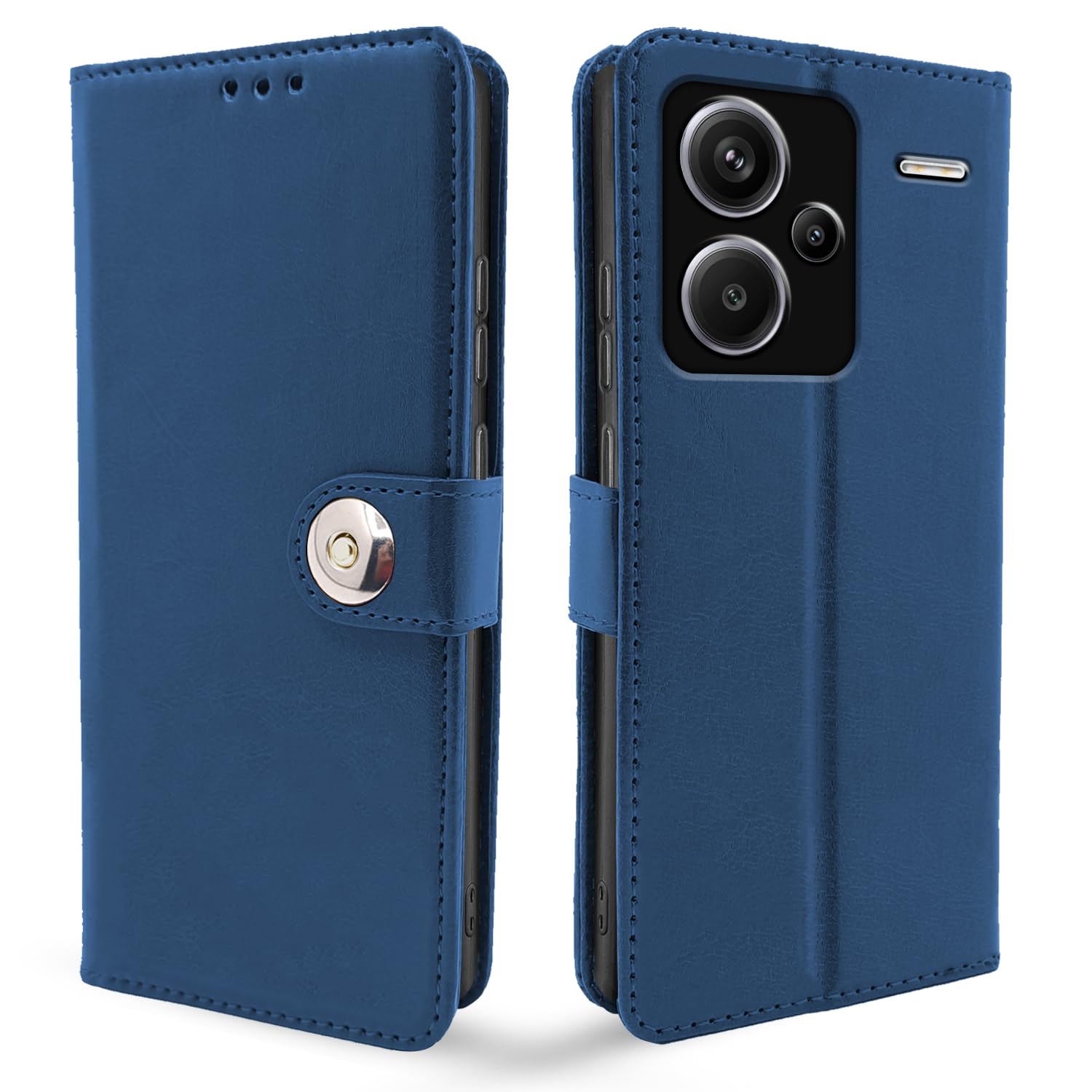 Pikkme Redmi Note 13 Pro Plus 5G Button blue flip case