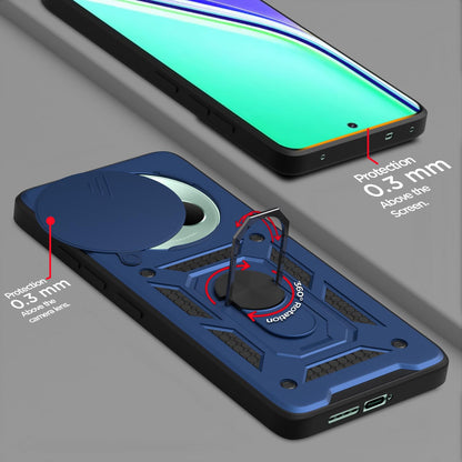 Pikkme Realme P3 Pro 5G D10 Tough Armor Back Cover (Blue)