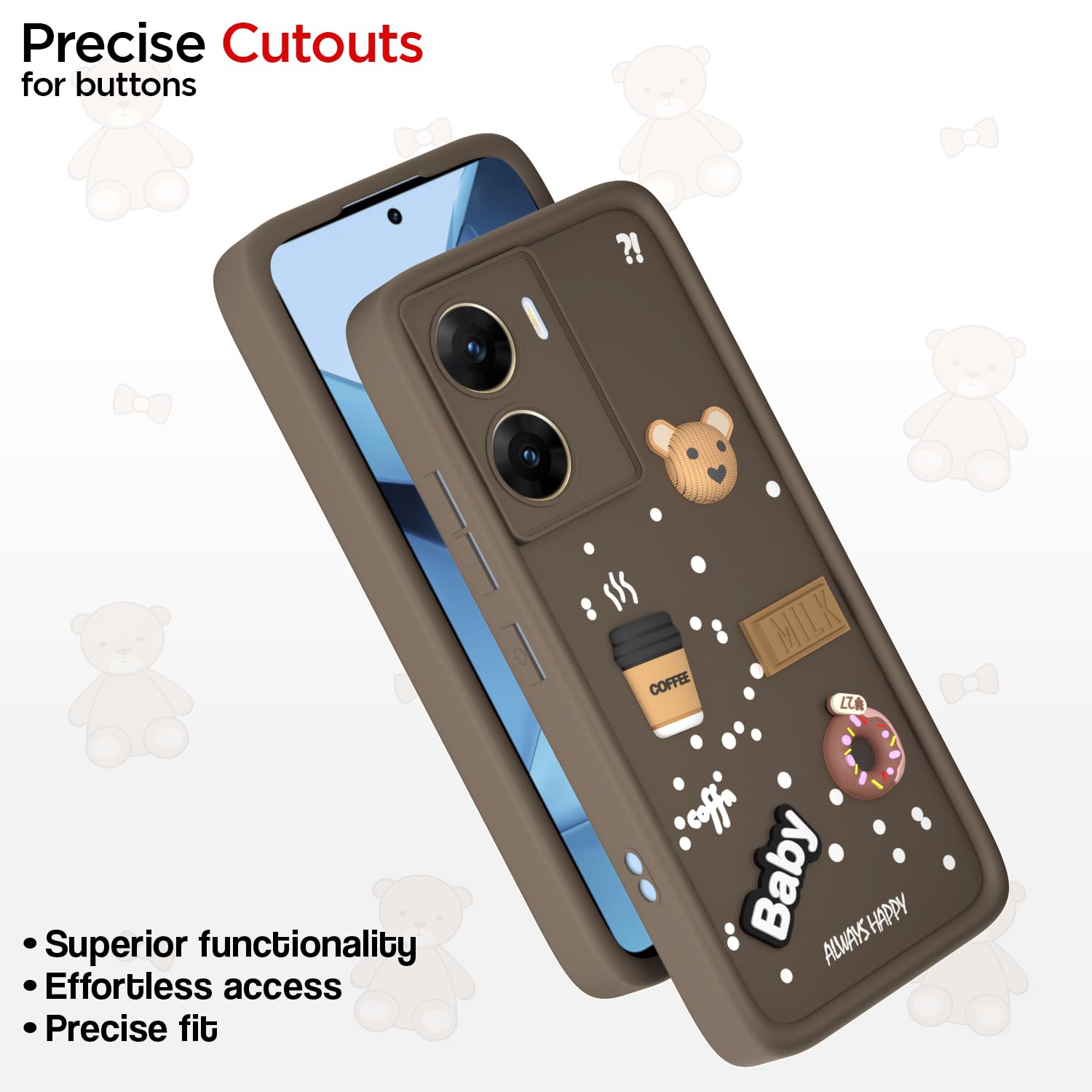 Pikkme brown phone cover for Vivo V29e 5G – photo 6