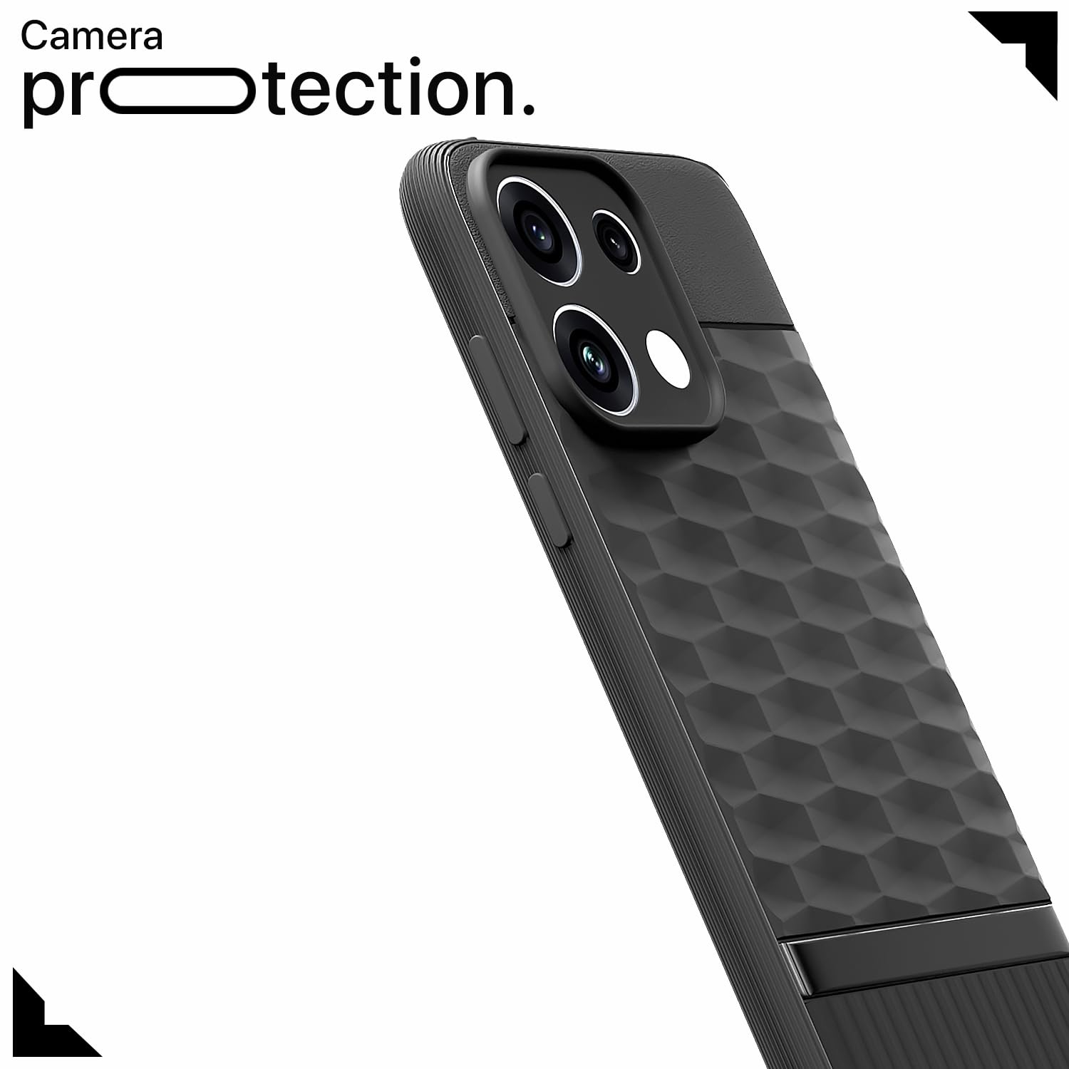 Oppo Reno 16c 5G Silicone phone cover in black by Pikkme – photo 5