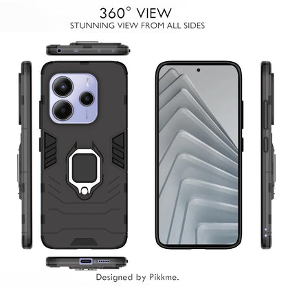 Black D5 Tough Armor back cover for Redmi Note 14 5G – Pikkme – photo 3