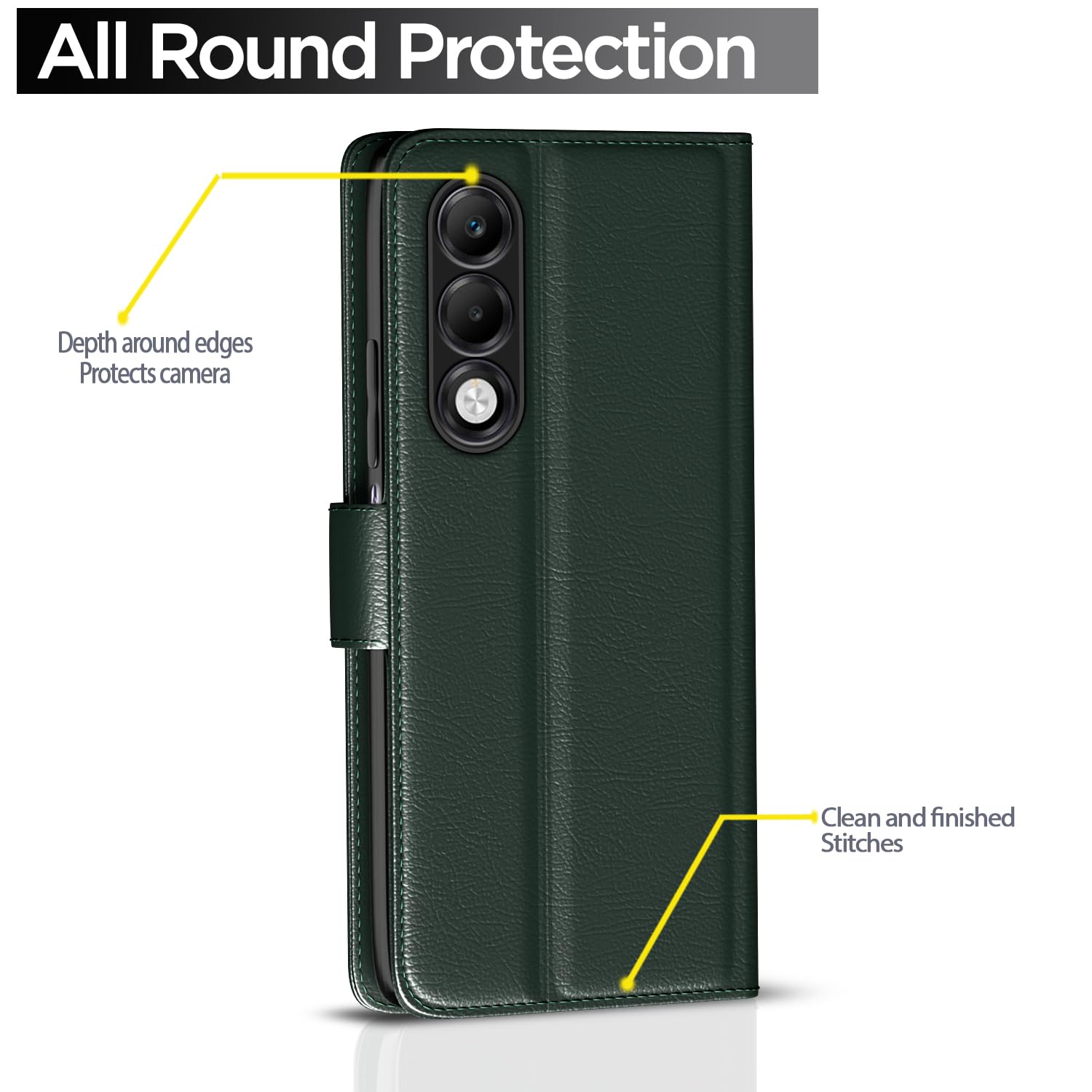Pikkme Oppo K13x 5G green mobile flip cover – photo 4