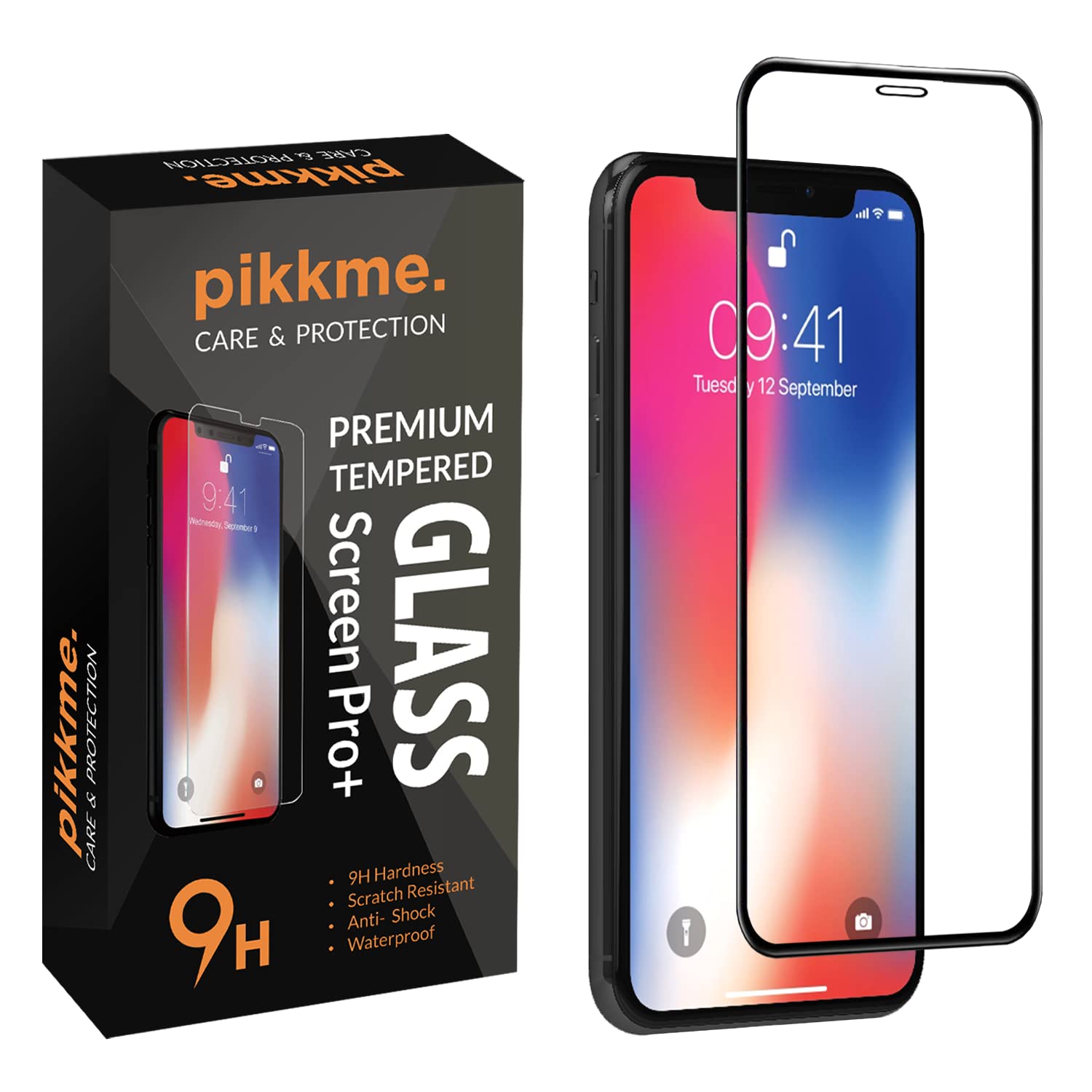 Pikkme iPhone X / Xs Tempered Glass