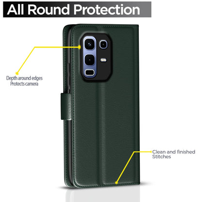Pikkme green mobile flip cover for Infinix Note 50s 5G – photo 4