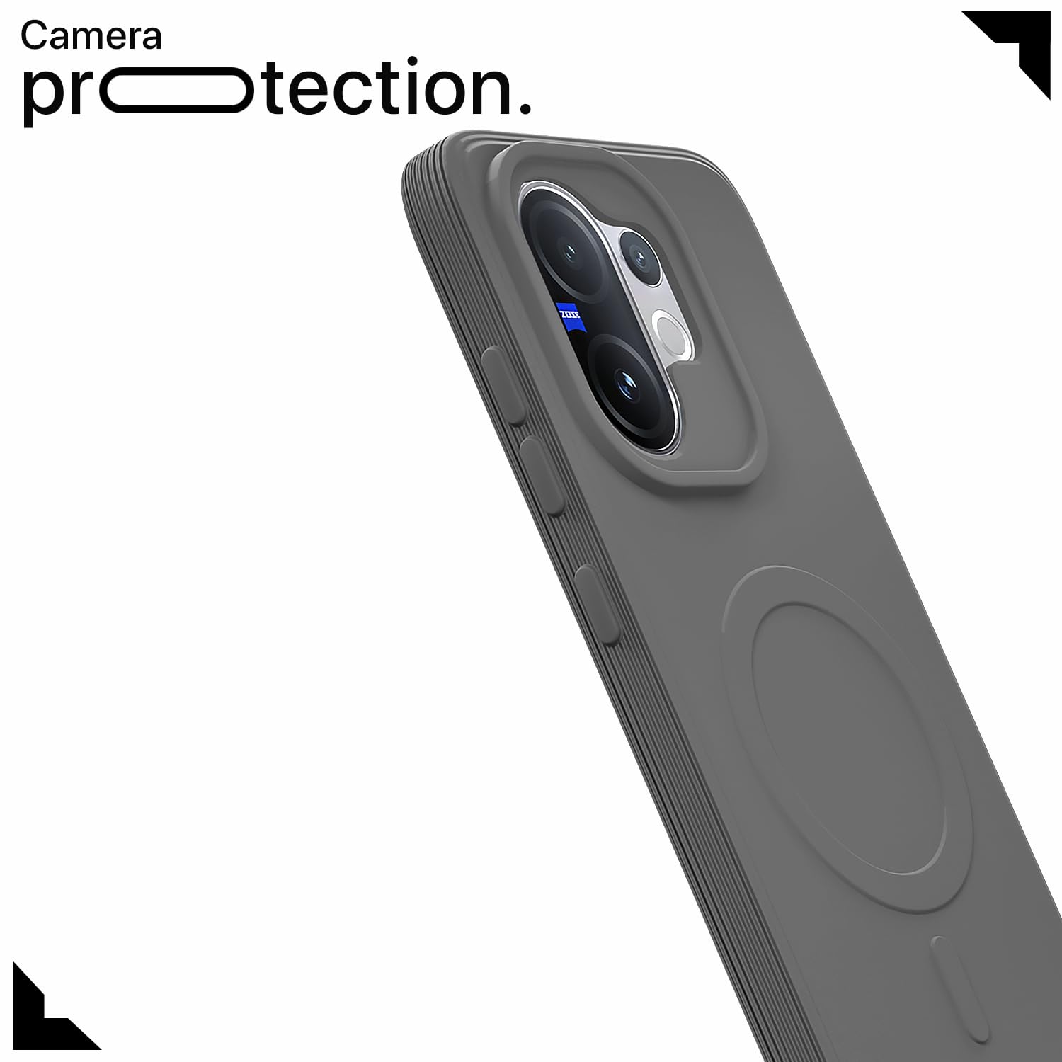 Pikkme Vivo V60/V60e 5G/T4 Pro MagSafe grey back cover – photo 5