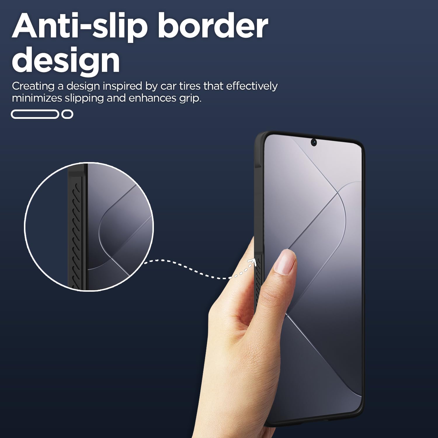 Black Liquid Silicone mobile cover for Xiaomi 14 5G – Pikkme – photo 3