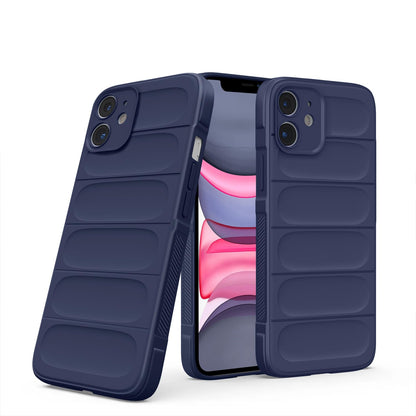 Pikkme iPhone 11 ZigZag Soft matte Liquid Silicone Back Cover (Blue)