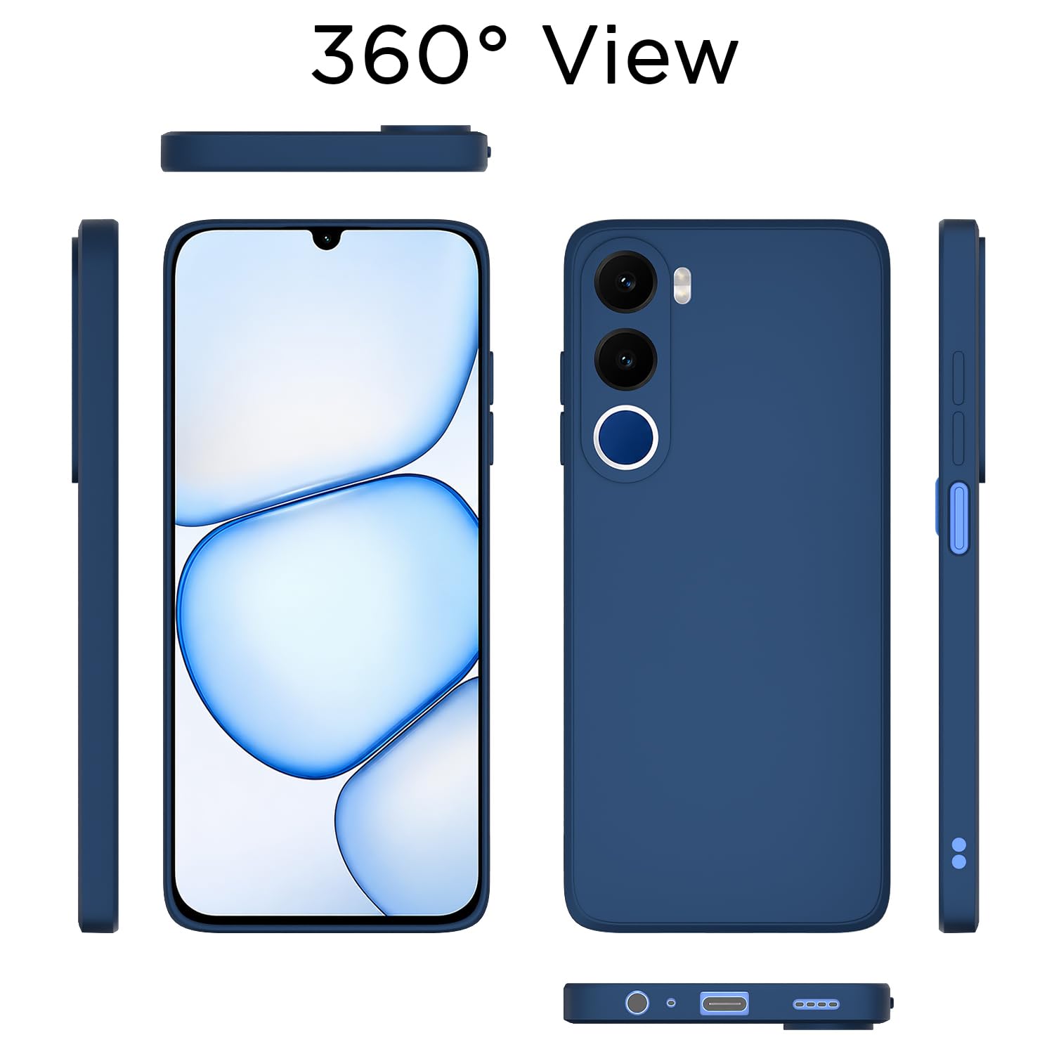 Realme C100x phone cover in blue by Pikkme – photo 4